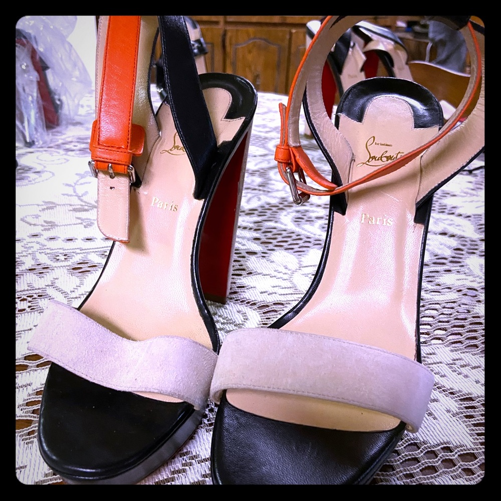 Louboutin Block Heel sandals